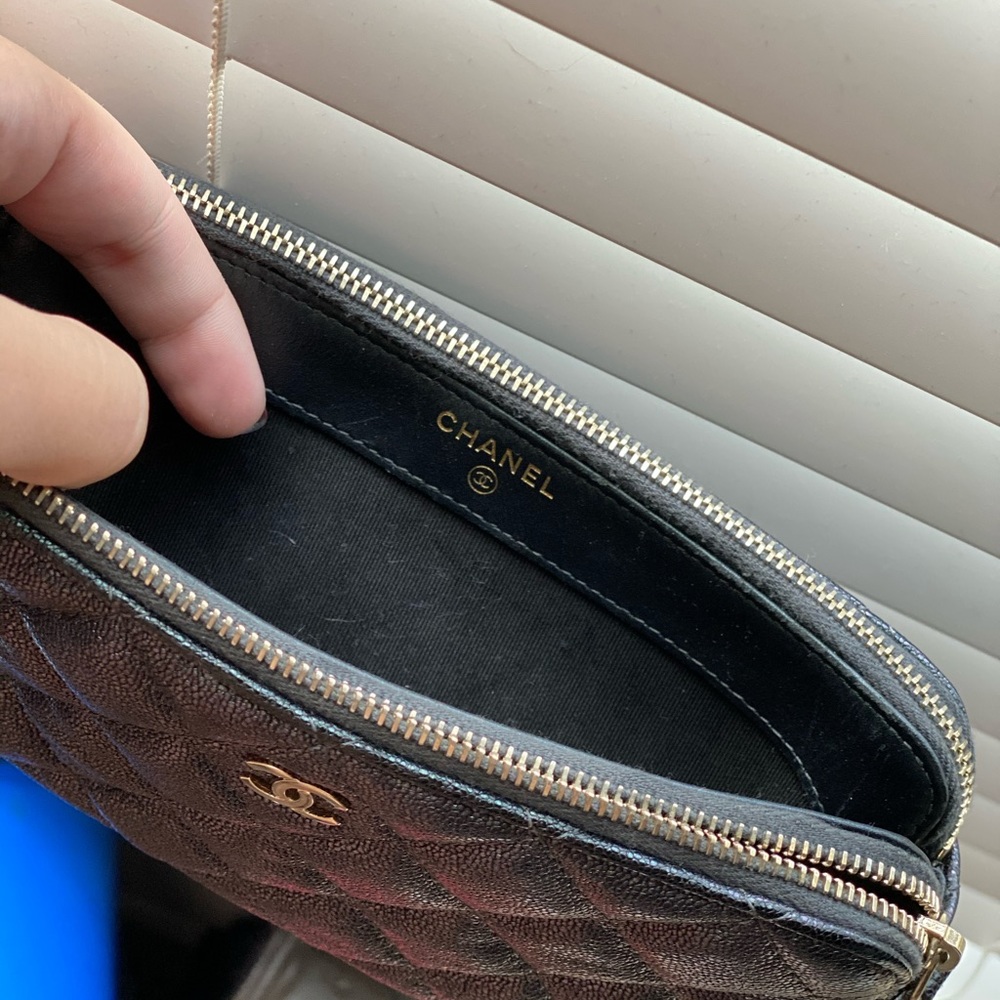 🦄 Chanel Double Zip Clutch✨ RARE - Picture 7 of 10